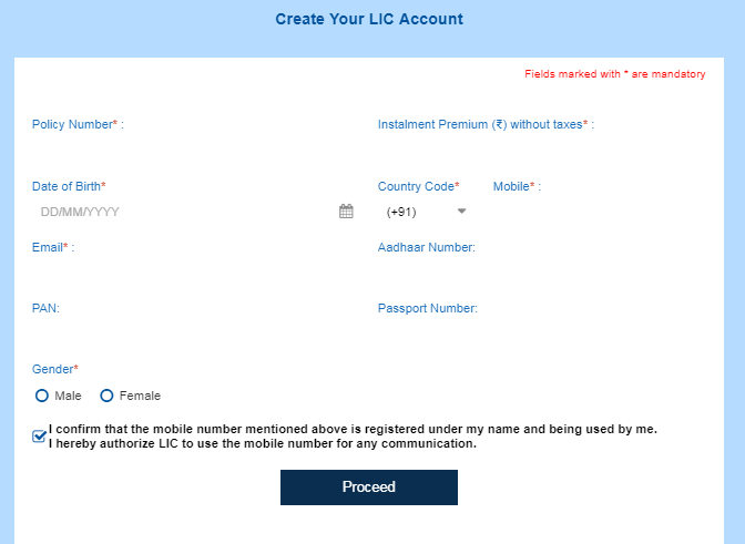 lic-online-register-new-account